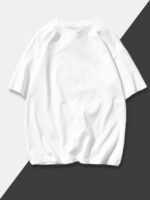 Men'S & Women'S Heavyweight 260Gsm T-Shirt - Soft Crew Neck Tee, Loose Fit Casual Everyday Shirt For Couples, Gym, Outings - Breathable Summer Top In Black/White - Ideal Gift For Him Her, Outing Attire, Minimalist Design, Comfortable Fabric, Unisex Clothing, Gym Wear, Short Sleeve, Durable Construction, Basic Tee, Couples Outfit, Gym Wear Tee, Unisex Tshirt, Breathable Fabric - Image 2