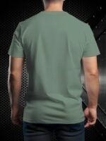 Men'S Alpha American Flag Graphic Print T-Shirt - Breathable 100% Polyester Casual Short Sleeve Tee, Regular Fit Round Neck Summer Top For Casual Attire, Bold Letter Design, Smooth Texture Fabric - Image 2