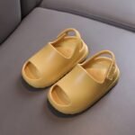 Solid Color Unisex Children'S Slip-On Slippers - Eva Material, Breathable Non-Slip Casual Walking Shoes For Boys And Girls, Suitable For Indoor And Outdoor Use - Ages 14 And Under - Image 7