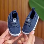 Casual Slip-On Canvas Footwear For Newborns 0-1 Year, Breathable First Walker Sneakers For Both Genders - Image 4