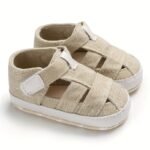 Casual Solid Color Sandals For Baby Boys, Breathable Lightweight Walking Shoes For Spring Summer - Image 5