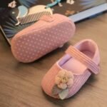 0-6 Months Baby Girl Princess Shoes Soft Sole Breathable Girls Princess Flat Shoes Spring And Summer Baby Shoes Newborn Shoes Step-In Shoes - Image 4