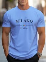 Men'S Milano Italy Graphic T-Shirt - Vibrant Orange Streetwear Tee With Italian Flag Design, Breathable & Comfortable For Casual Outdoor Activities, Everyday Tshirt | Vibrant Print Tee | Comfortable Fit - Image 6