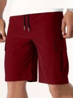 Men'S Summer Fashion Casual Shorts, For Running Outdoor Shorts With Multi-Pocket, Drawstring Pants - Image 2