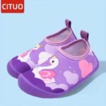Cituo ' Quick-Dry Beach Water Shoes With Mermaid & Starfish Design - Non-Slip Tpr Sole, Breathable Slip-On Aquatic Footwear For &, Lightweight Swimming Shoes For Pool, Lake, Sandy Shores (Unisex) - Image 7