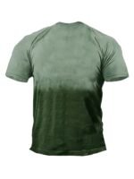 Plus Size, Summer Men'S "Sixties" Graphic Print T-Shirt, Street Style Cool Short Sleeve Tees For Big & Tall Males - Image 2