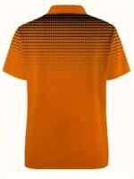 Men'S Plus Size Polo Shirt, Casual Golf Sports Polo With Polka Dot 3D Print, Short Sleeve, Knit Fabric, Slight Stretch, Regular Fit, All Season Lapel Collar, Polyester 95% Spandex 5% - 180G/M? - Image 5