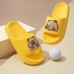 Kids' Cartoon Solid Color Eva Slippers - Breathable, Slip-On Indoor Home Sandals For Boys And Girls, Spring/Summer Casual Bathroom Shower Shoes, Cute Shoes - Image 4