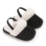 Cozy Plush Baby Girl Slippers - Soft, Non-Slip Sole For Indoor Comfort | Cute & Warm For 0-1 Year Olds | Perfect For Spring/Fall, Leisure Style, Spring/Autumn - Image 5