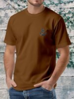 Men'S Nautical Anchor Graphic T-Shirt - Light Green Maritime Tee, Regular Fit Casual Shirt For Everyday & Nautical Themes - Breathable Everyday Essential, Nautical T Shirts, Classic Round Neck, Comfortable Fabric, Short Sleeve Top, Outdoor Enthusiasts, Weekend Wear, Minimalist Design, Soft Material, Print Tee, Outdoor Lovers - Image 5