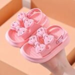 Trendy Cute Bowknot Open Toe Sandals For Girls, Breathable Non-Slip Sandals For Indoor Outdoor Beach - Image 7
