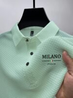 Elson Obm Miliano Milanino Luxury Solid Color Business Shirt, Breathable Fashion Casual Short Sleeve For Men, Professional Outfit, Formal Leisurewear, Elegant Design, Modern Formal Shirt, Lightweight Material, Comfortable Fit, Fashion Top, Collared Shirt, Corporate Wear, Casual Dressers