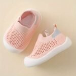 Breathable Mesh Slip-On Sneakers For Toddlers - Lightweight Non-Slip Soft Sole, Checkered Pattern & Pillar Accents, Durable Eva Construction - Boys & Girls Casual Shoes For Summer & Autumn, Breathable Toddler Sneakers | Checkered Toddler Sneakers | Soft Sole Shoes - Image 3