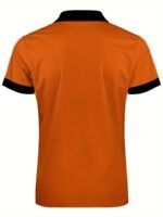 Men'S Color Blocking Stripes Print Golf Shirt For Summer, Casual Stylish Short Sleeve Top As Gift, Plus Size - Image 6