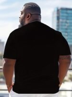 Men'S "It Is What It Is" Graphic T-Shirt - Casual Black Polyester Tee With Bold White Lettering, Comfortable Round Neck, Machine Washable, Plus Size - Image 4