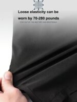 1Pc Men'S Quick-Dry Athletic Shorts - Lightweight Gym, Hiking, Beach Pants - Ice Sliky Fiber Fabric - Elastic Waistband - Black - For Running, Training, Outdoor Sports - All-Day Moisture Management - Easy Care, Workout Shorts, Gym Wear, Solid Color Design, Durable Sportswear, Hiking Gear, Sporty Look, Breathable Material, Fitness Enthusiasts - Image 6