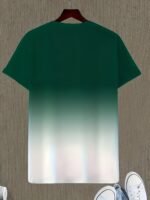 "Whatever" Print Gradient Crew Neck T-Shirt For Men, Trendy Casual Short Sleeve Top, Men'S Tee For Summer Outing - Image 9