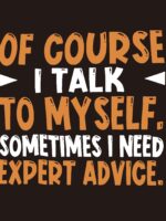 Plus Size, Summer Men'S "Of Course I Talk To Myself" Graphic Print T-Shirt, Street Style Cool Short Sleeve Tees For Big & Tall Males - Image 3