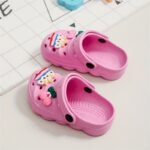 Casual Breathable Clogs With Cute Cartoon Charms For Girls, Quick Drying Lightweight Anti Slip Clogs For Indoor Outdoor Shower Beach Pool, Summer - Image 9