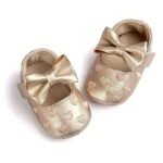 Baby Girl'S Adorable Solid Colour Princess Style Dress Shoes, Comfy Non Slip Casual Sweetie Performance Shoes, Infant'S Footwear - Image 5
