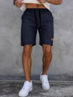 Men'S Lightweight Drawstring Athletic Shorts - Mint Green, Quick-Dry Polyester, Perfect For Summer Beach & Golf, No Stretch, Solid Color With Pockets - Image 2