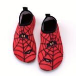 Spider Boy Beach Shoes Red Wading Shoes Lightweight Water Shoes Beach Swimming Girls Water Shoes Swimming Surfing Summer Youngsters'S Cartoon Cute Three Spider Webs - Image 3