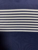 Men'S Plus Size Golf Shirt - Casual Striped Short Sleeve With Collar, Breathable Polyester Blend, Machine Washable - Navy & Gray Patchwork Design, Plus Size - Image 6