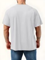 Plus Size Summer T-Shirt With Paris Print, Men'S Short Sleeve Tees For Outdoor Daily Life, Casual Trendy Tops For Big & Tall Guys - Image 9