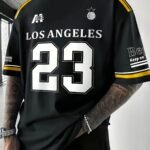 Plus Size Men'S 23 Print Stripes Short Sleeve T-Shirt, Casual Round Neck Breathable Quick Drying Clothes, Plus Size