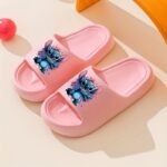 Disney Stitch Cartoon Eva Slides For Youngsters & Youngsters - Thick Sole Comfort Beach & Bathroom Slippers, Easy Slip-On Indoor/Outdoor Shoes For Family Fun, All-Season Use, Indoor Slippers, Playful Footwear, Durable Footwear - Image 12