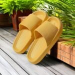 1 Pair Unisex Eva Slippers - Casual Striped Indoor House Shoes, All-Season Comfortable Slip-On Slides With Round Toe, Non-Slip Quick-Dry Bath Slippers, Suitable For Men And Women - Image 7