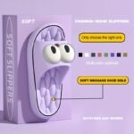 2025 New Casual Slippers With Large Eyes Design - Non-Slip, Thick Sole, Eva Material, Perfect For Indoor & Outdoor Use, Odorless, Comfortable, And Stylish - Image 2