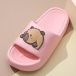 Kids' Cartoon Solid Color Eva Slippers - Breathable, Slip-On Indoor Home Sandals For Boys And Girls, Spring/Summer Casual Bathroom Shower Shoes, Cute Shoes - Image 12