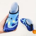 Youngsters' Lightweight Slip-On Swim Shoes - Quick-Dry Beach Water Shoes With Cartoon Whale & Designs, Soft Fabric & Tpr Sole For Outdoor Swimming, Pool, Lake, Beach, And Light Beige-Friendly Comfort - Image 10