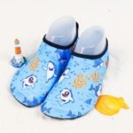 Youngsters' Lightweight Slip-On Swim Shoes - Quick-Dry Beach Water Shoes With Cartoon Whale & Designs, Soft Fabric & Tpr Sole For Outdoor Swimming, Pool, Lake, Beach, And Light Beige-Friendly Comfort - Image 11