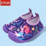 Cituo ' Quick-Dry Beach Water Shoes With Mermaid & Starfish Design - Non-Slip Tpr Sole, Breathable Slip-On Aquatic Footwear For &, Lightweight Swimming Shoes For Pool, Lake, Sandy Shores (Unisex) - Image 11