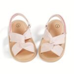 Casual Solid Color Open Toe Sandals For Baby Girls, Breathable Lightweight Walking Shoes For Spring And Summer - Image 9