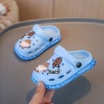 New Cute Youngsters' Fashionable Sandals Slippers Eva All-Season Boys' Breathable Lightweight Soft Sole Casual Beach Bathroom Quick-Dry Creek Shoes Stylish Water Shoes Garden Outdoor Play Anti-Slip Slippers - Image 2