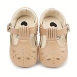 Lively & Cheerful Baby Girls Mary Jane Shoes Cute Wedding Dress Crib Shoes Prewalker Shoes - Image 7