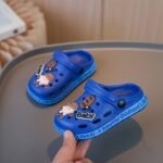 New Cute Youngsters' Fashionable Sandals Slippers Eva All-Season Boys' Breathable Lightweight Soft Sole Casual Beach Bathroom Quick-Dry Creek Shoes Stylish Water Shoes Garden Outdoor Play Anti-Slip Slippers - Image 3