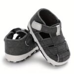 Casual Solid Color Sandals For Baby Boys, Breathable Lightweight Walking Shoes For Spring Summer - Image 6