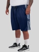 5Xl~9Xl Plus Size Men'S Elastic Waistband Side Stripe Design Drawstring Casual Shorts, Mesh Fabric Breathable Comfort, Full Stitching, Suitable For Running Basketball And Fitness With Side Pockets, Plus Size - Image 7