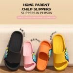 Kids' Non-Slip Slip-On Slippers - Lightweight Cushioned Bathroom Shoes With Soft Eva Sole, Quick-Dry Indoor/Outdoor House Shoes For Boys & Girls, Beach, Park, Home - Easy Slip-On Design (Blue/Green) - All-Season Use, Park Footwear, Playful Design, Breathable Material, Footwear, Family Footwear - Image 13