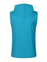 Men'S Sleeveless Hooded Henley Shirt - Lightweight, Breathable Polyester | Summer Casual & Sporty Top With Button Detail | Machine Washable - Image 10