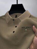Elson Obm Miliano Milanino Luxury Solid Color Business Shirt, Breathable Fashion Casual Short Sleeve For Men, Professional Outfit, Formal Leisurewear, Elegant Design, Modern Formal Shirt, Lightweight Material, Comfortable Fit, Fashion Top, Collared Shirt, Corporate Wear, Casual Dressers - Image 6