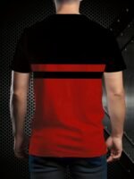 Men'S Casual "Milano Italy" Graphic T-Shirt - Black & White With Italian Flag Design, Short Sleeve, Round Neck, Polyester, Summer Streetwear, Italian T Shirt - Image 6