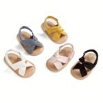Casual Solid Color Open Toe Sandals For Baby Girls, Breathable Lightweight Walking Shoes For Spring And Summer - Image 6