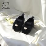 Rabeisir First Walkers Soft-Soled Slip-Resistant Mary Jane Shoes With Lace Bow & Geometric Pattern - Lightweight Canvas & Fabric, Closure, Eva Cushion For Spring/Fall, Everyday & Casual Outfits, Girl Shoes, Seasonal Footwear, Decorative Footwear, Slipresistant Soles - Image 5