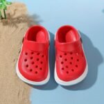 Kids' Breathable Eva Clogs & Mules - Casual Slip-On Shoes For Boys & Girls, All-Season Round Toe Lightweight Footwear, Solid Color, Daily Wear For Toddlers To Age 14 - Image 2