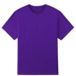 Abemetter Men'S Solid Purple 100% Cotton Crew Neck T-Shirt - Heavyweight 200 Gsm, Soft Breathable Short Sleeve Casual & Formal Wear, All-Season Comfort, Vibrant Purple Color For Daily Use & Vacation Resorts - Versatile Everyday Essential (Hand Wash/Dry Clean) - Ideal For Parties & Business Casual - Minimalist Plain Tee With Regular Fit, Smooth Texture, And Timeless Design In Solid Purple Shade